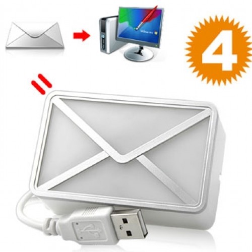 USB Girişli E-Mail Habercisi Masa Lambası