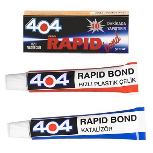 404 Rapid Bond Hızlı Plastik Çelik Yapıştırıcı 16g 10 Dk da Yapıştır