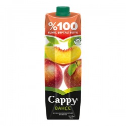 Cappy Bahçe %100 Elma Şeftali Suyu 1 l
